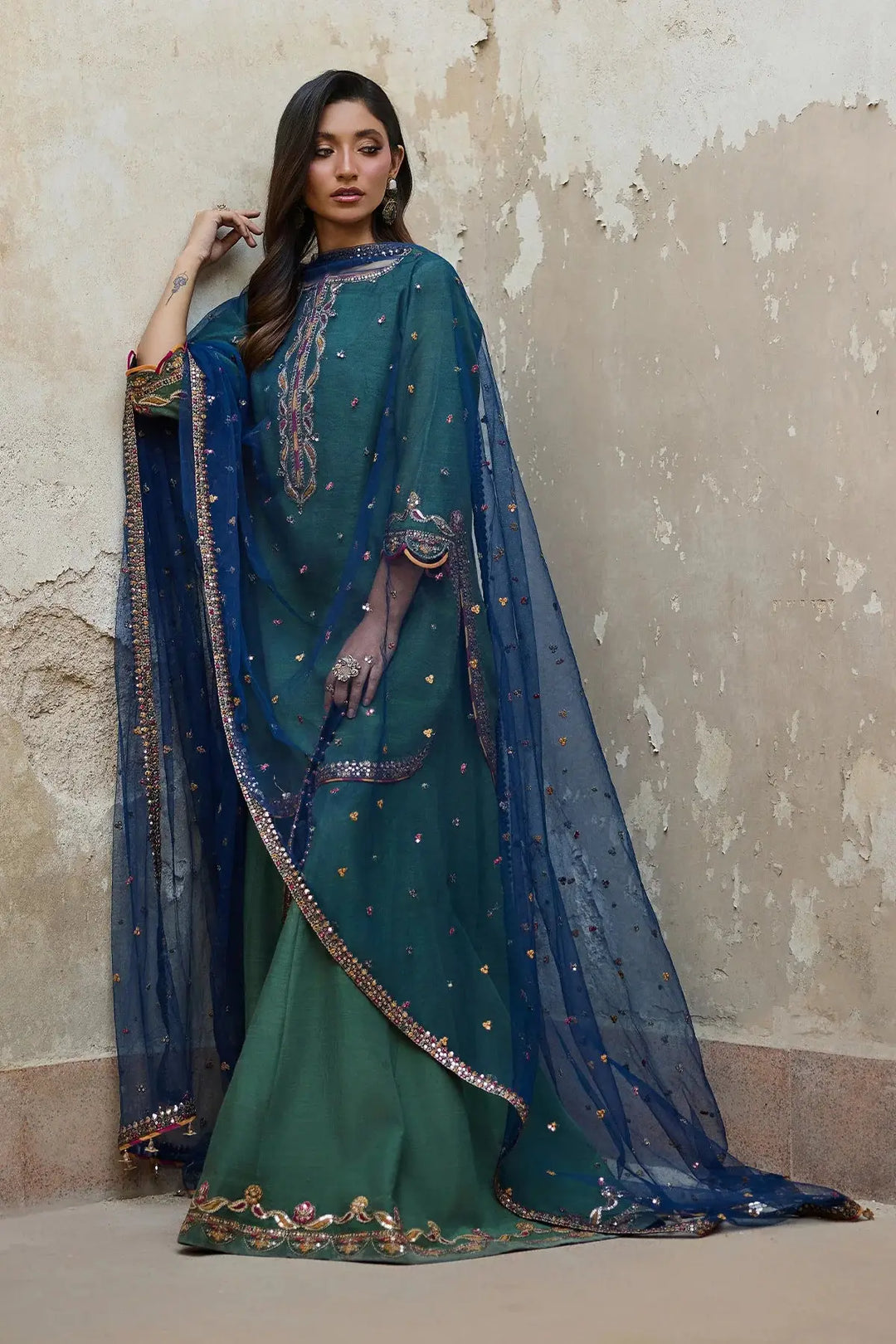 3-PC RAW SILK SUIT | CMA-6-195-15