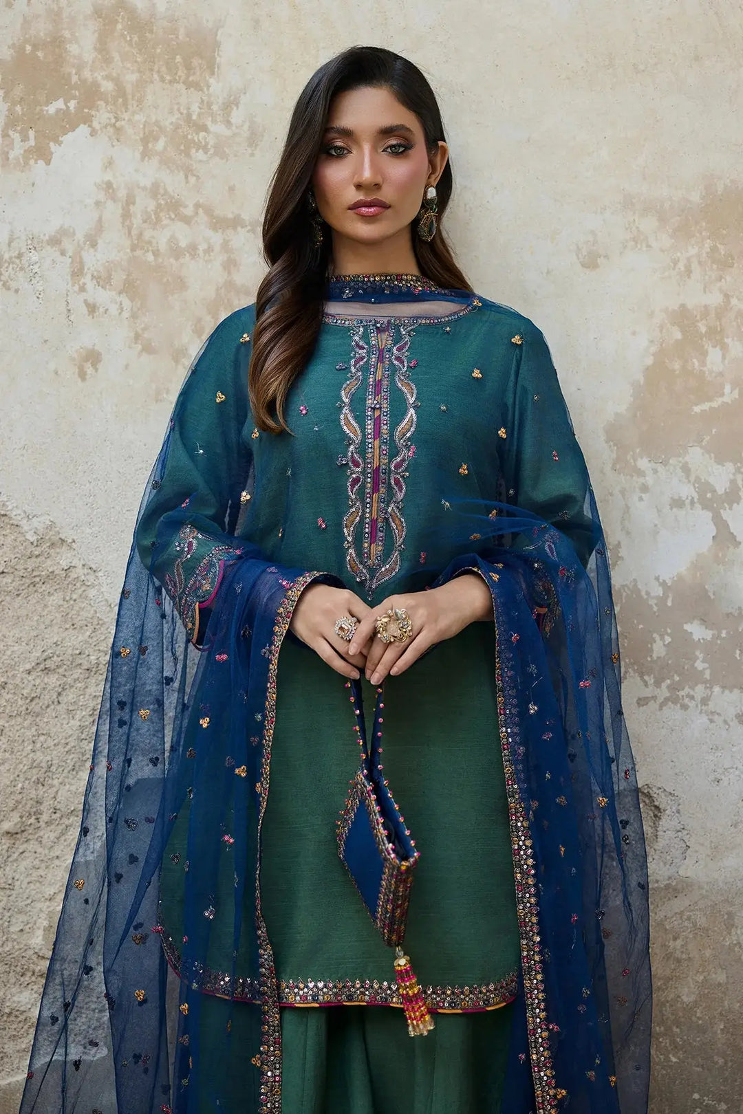 3-PC RAW SILK SUIT | CMA-6-195-15