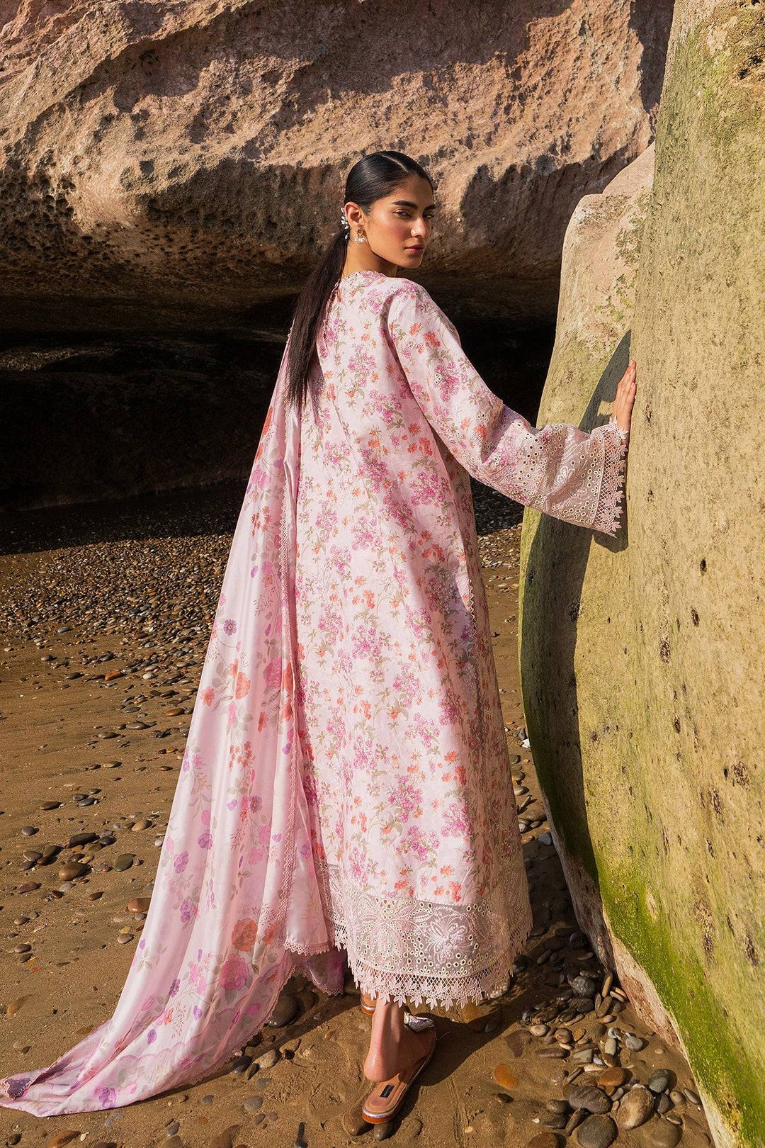 afrozeh pink dress Afrozeh Pink Formal Collection Organza Dress 3pc GoodLuck Collections