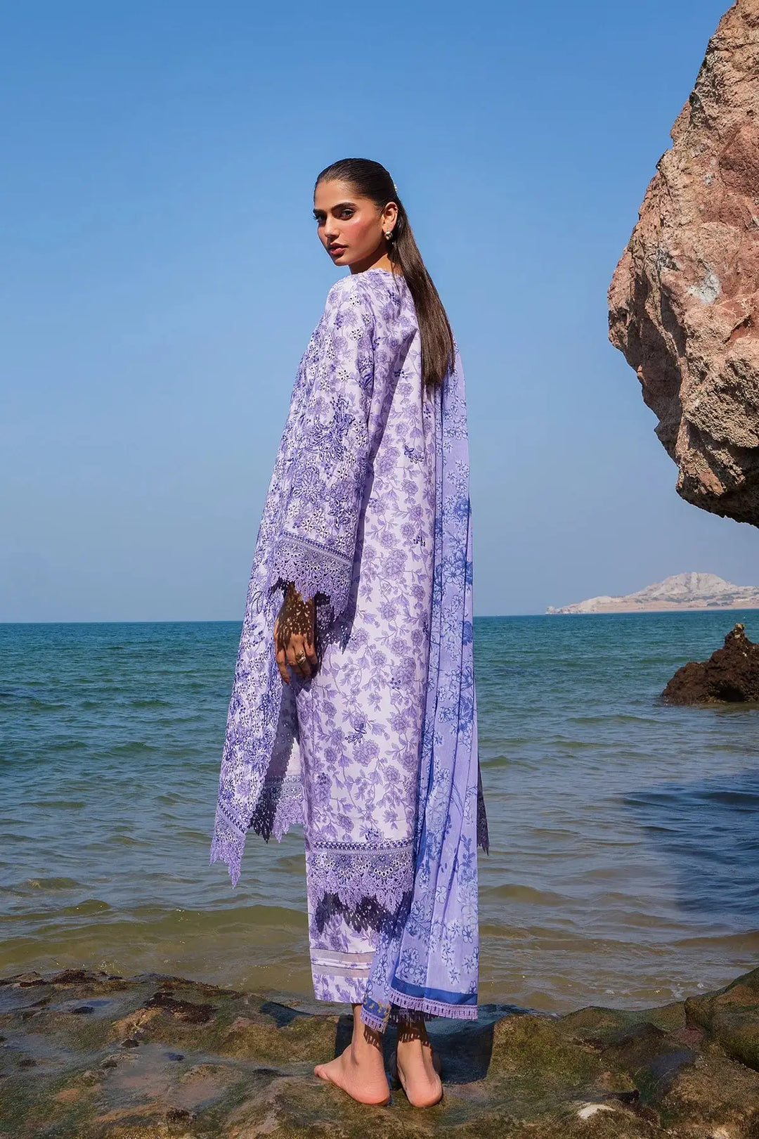 afrozeh purple dress Eloah