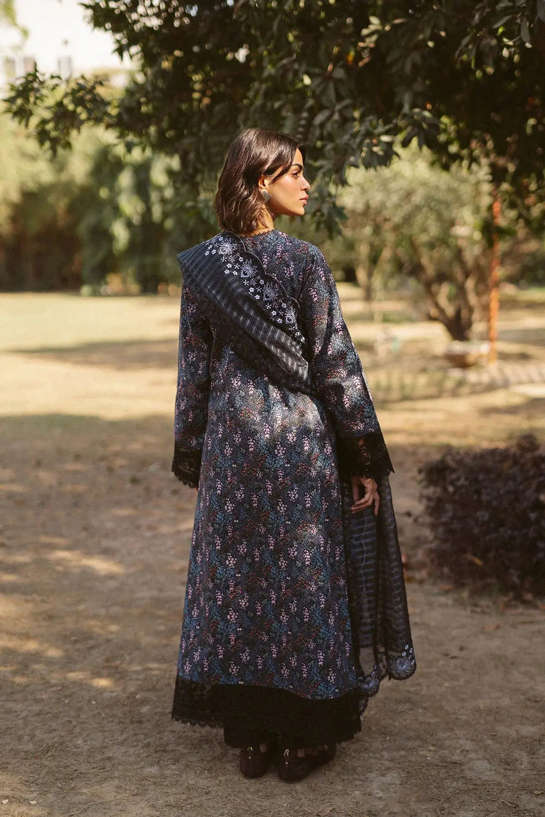 afrozeh black dress Meera