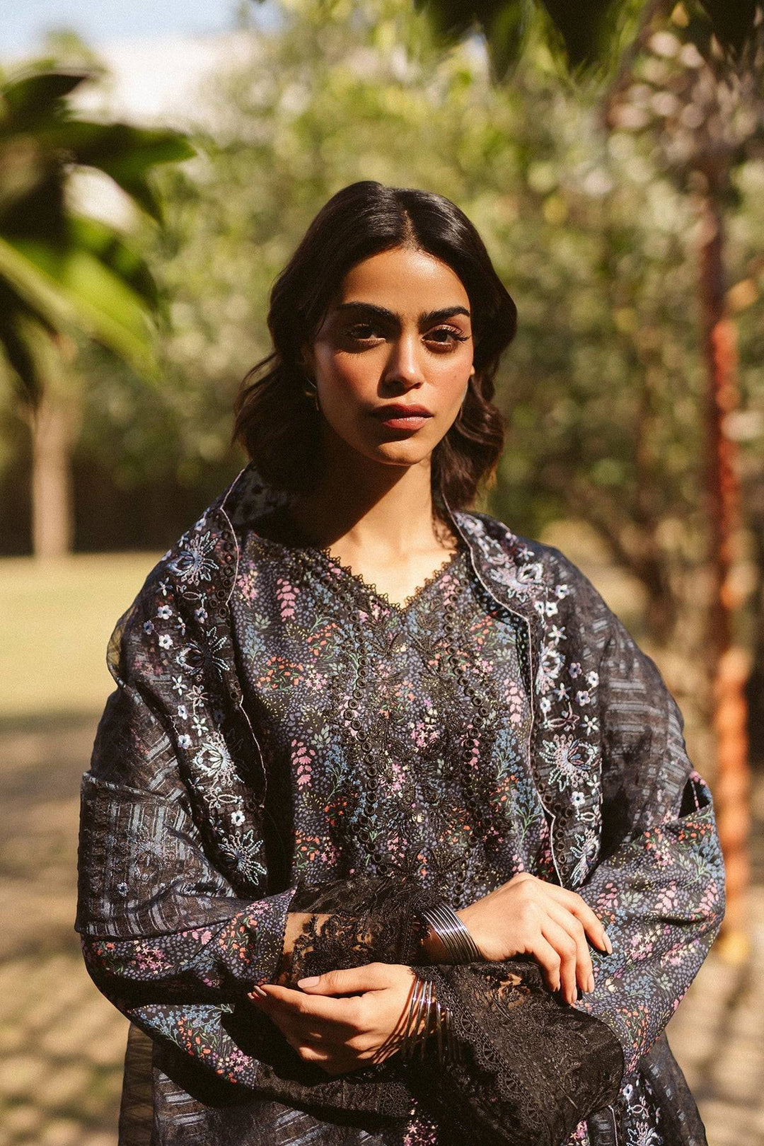 AYZEL BY AFROZEH - Black Dress | Digital Embroidered Set Rangreza AYZEL BY AFROZEH - Black Dress | Digital Embroidered Set Rangreza