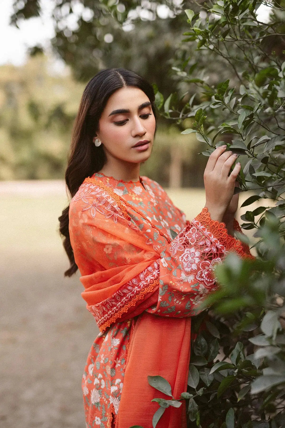 afrozeh orange dress afrozeh kamila Pakistani wedding bridal dresses mehndi nikkah outfits