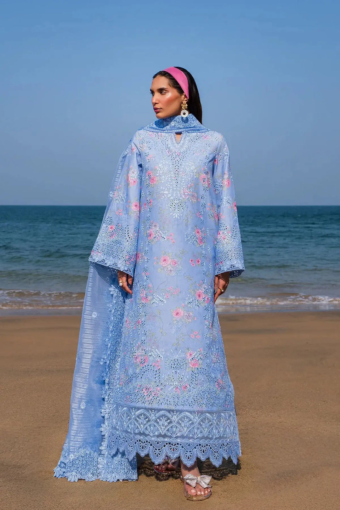 afrozeh blue dress Afrozeh Pakistan Lawn Suit