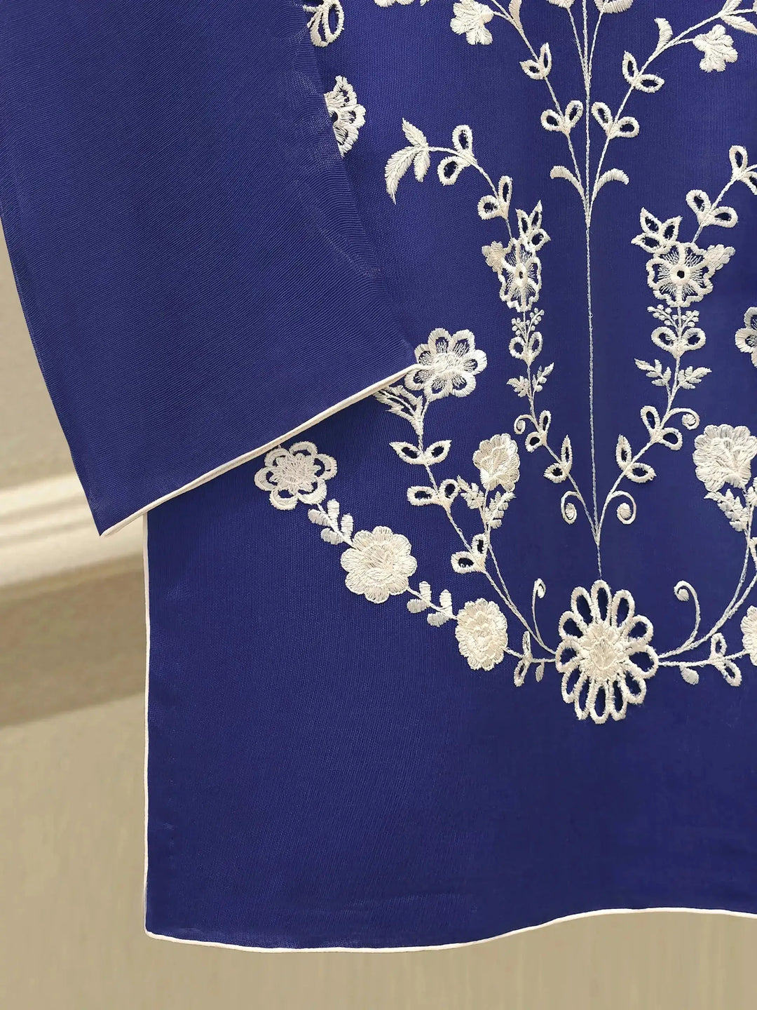 3 Piece Pure Embroidered Cotton Net Suit S112429-17