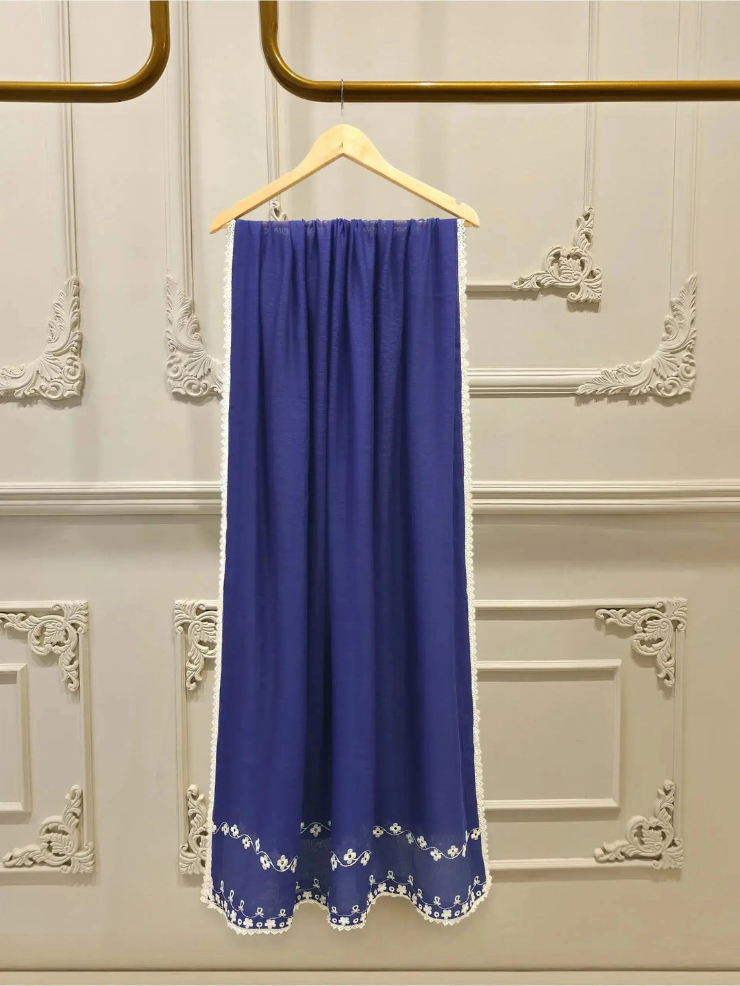 3 Piece Pure Embroidered Cotton Net Suit S112429-17