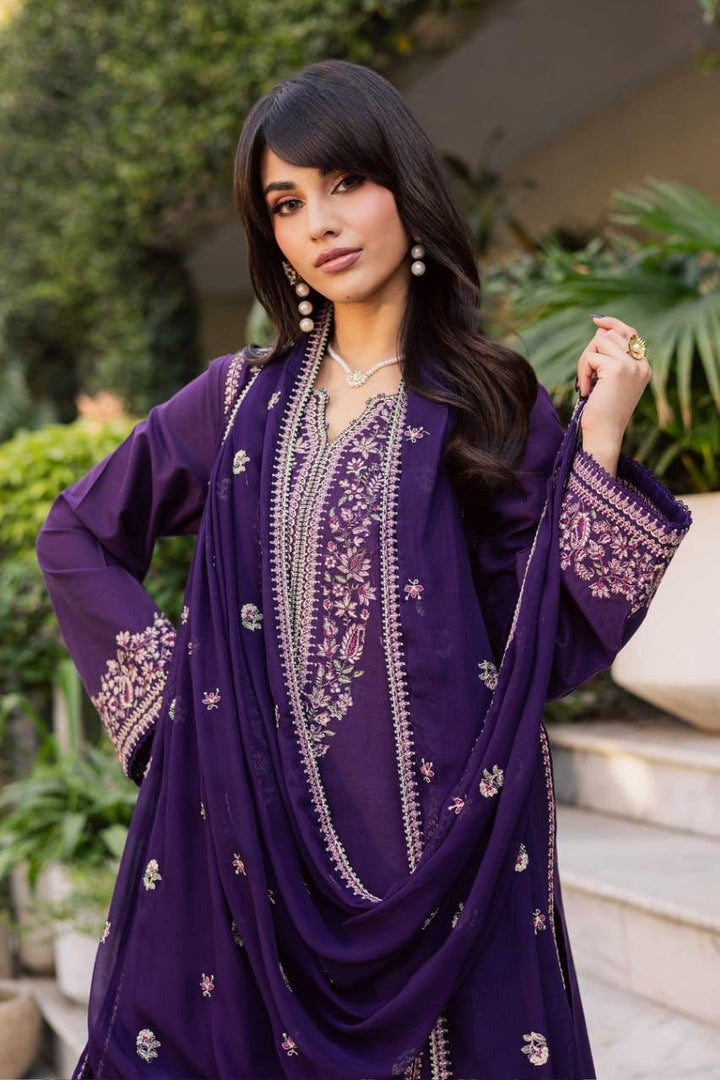 BATIK Sigal 3Pc - Embroidered Khaddar Dress