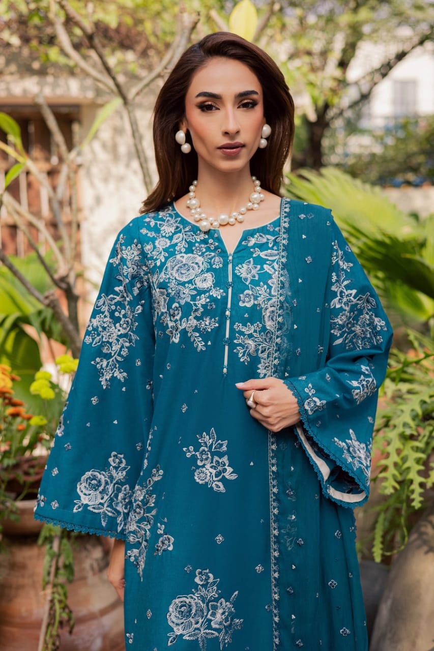 batik blue dress Seya Batik Midi Dress
