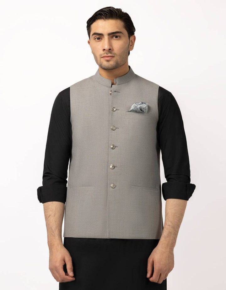 J. GREY BLENDED WAISTCOAT | JJVC-A-33758-09