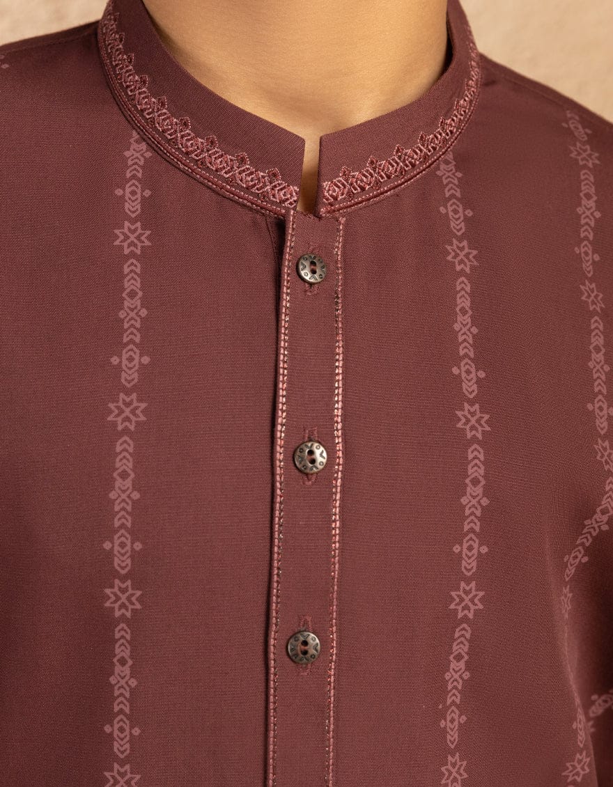 J. MAROON KURTA TROUSER | JCKP-A-39411-04