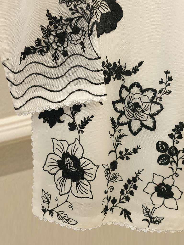 3 Piece Pure Embroidered Cotton Net Suit | S112837-18