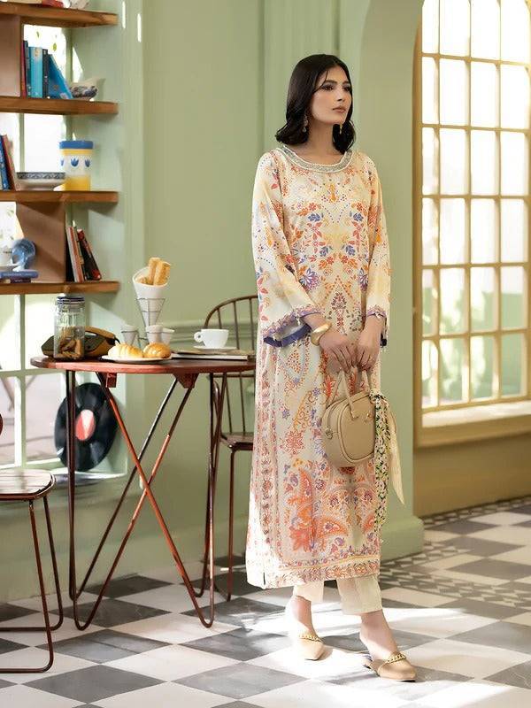 Rangreza Women Silk 2 Piece styled for casual wear indoors