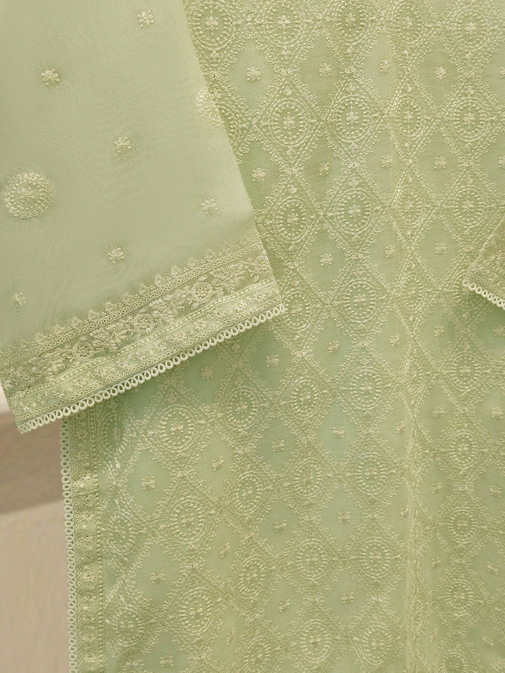 3 Piece Pure Embroidered Cotton Net Suit | S113610-15