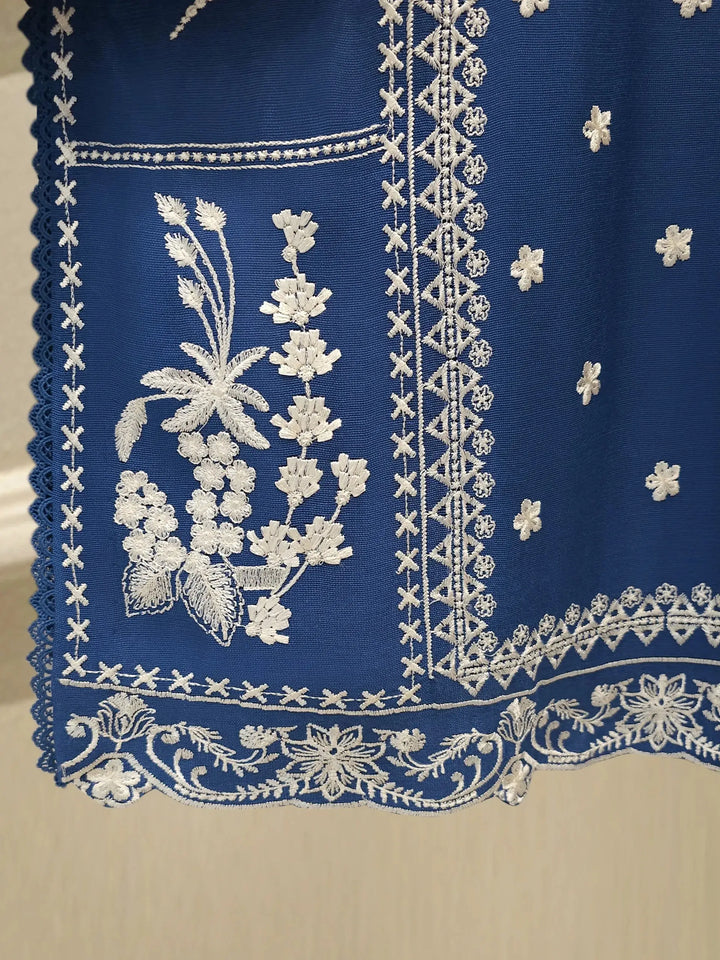 3 Piece Pure Embroidered Cotton Net Suit | S113912-20