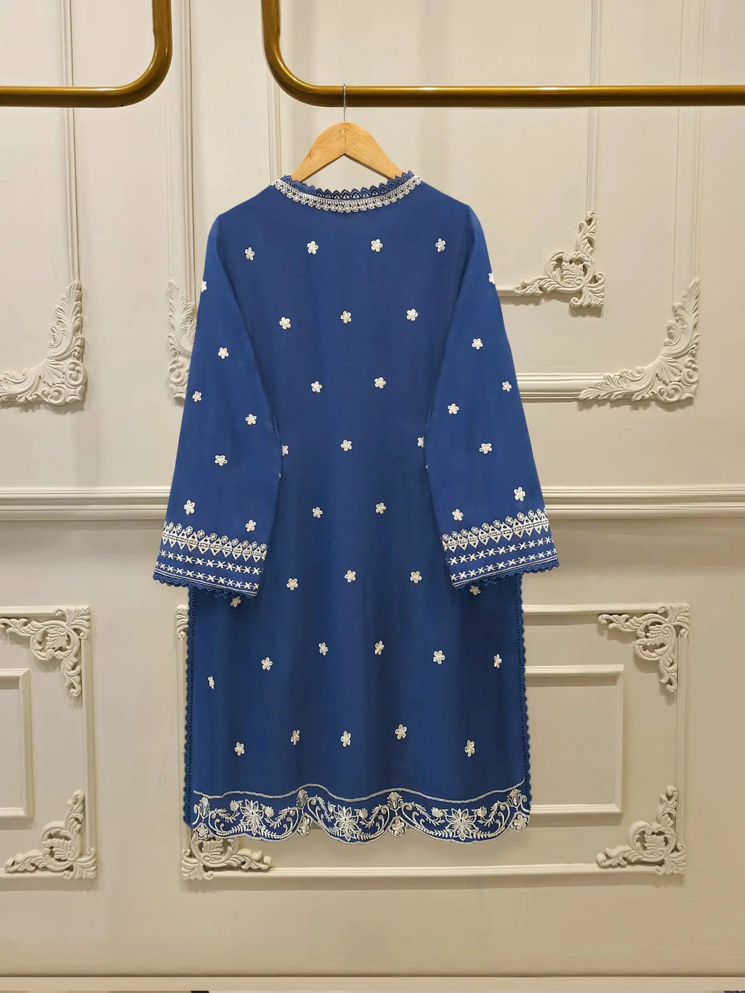 3 Piece Pure Embroidered Cotton Net Suit | S113912-20