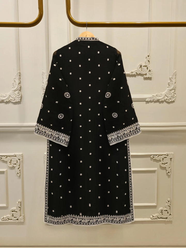 3 Piece Pure Embroidered Cotton Net Suit | S113920-15