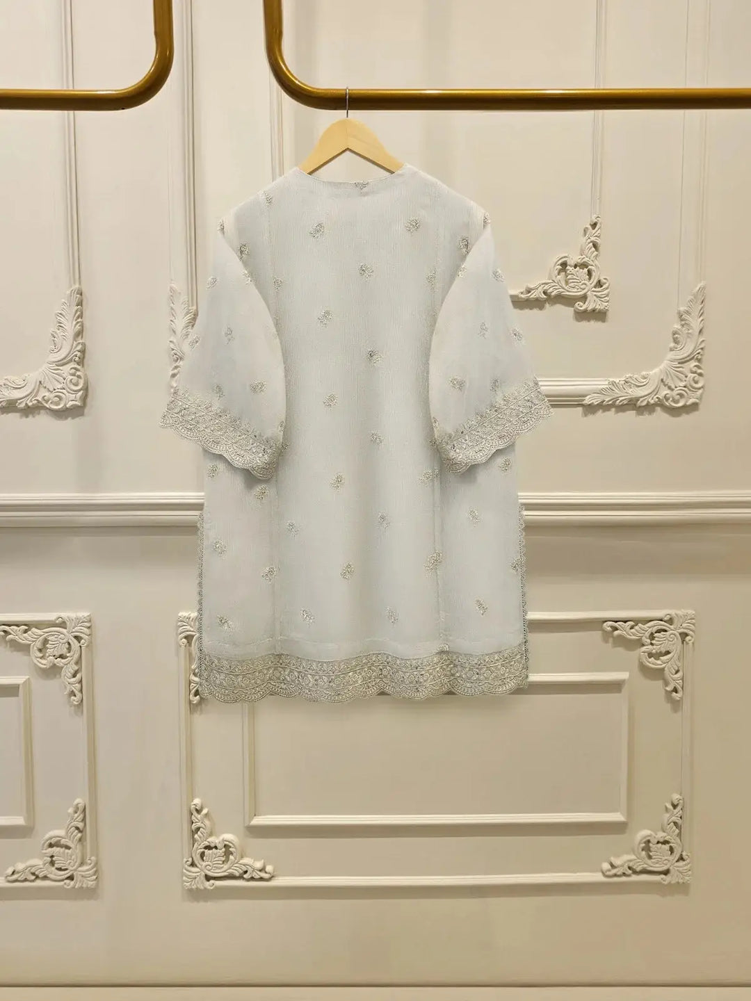 3 Piece - Pure Embroidered Cotton Net Suit | S114931