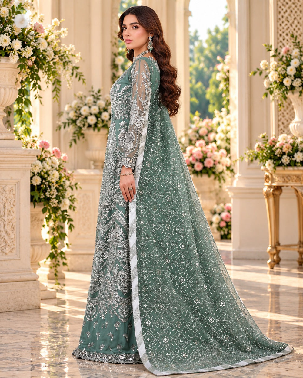 Aroosh Organza Maxi | AR-135-2900 - view 2