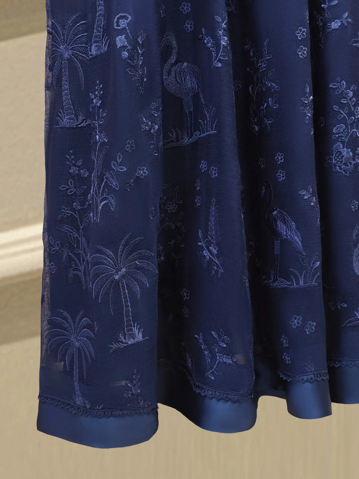 2 Piece - Pure Embroidered Cotton Net Suit | S111864