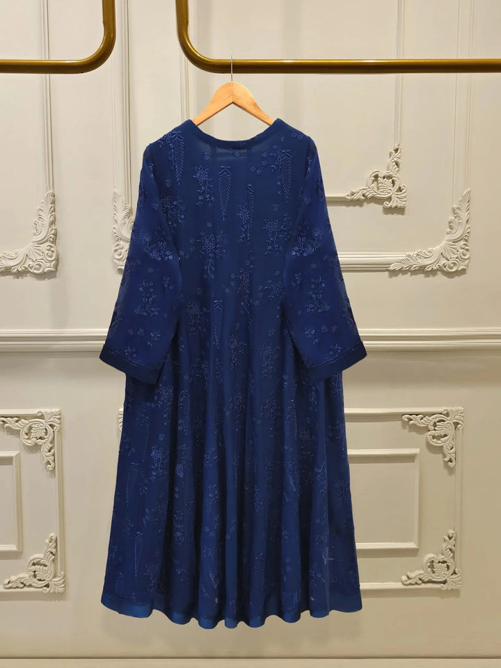 2 Piece - Pure Embroidered Cotton Net Suit | S111864