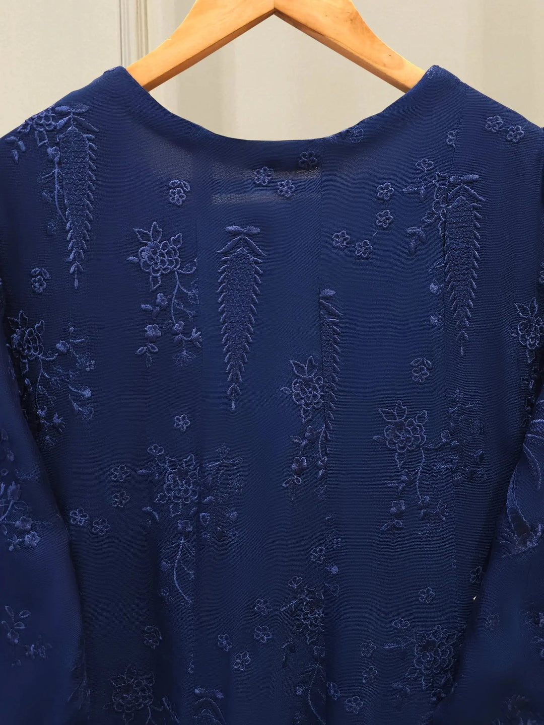 2 Piece - Pure Embroidered Cotton Net Suit | S111864