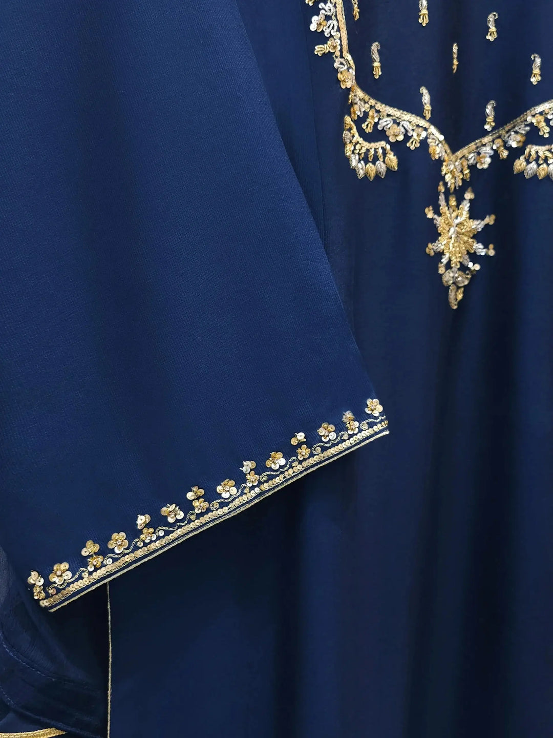 agha noor blue dress Agha Noor - 3 Piece Navy Blue Embroidered Dress | Pakistani/indian Wedding | Eid Outfit | Mehndi/nikkah/shadi/valima | Pakistani Party Wear