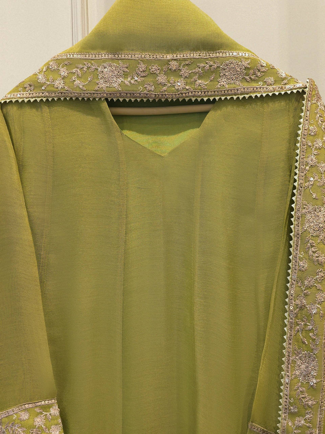 3 Piece Pure Embroidered Cotton Net Suit | S113986-17