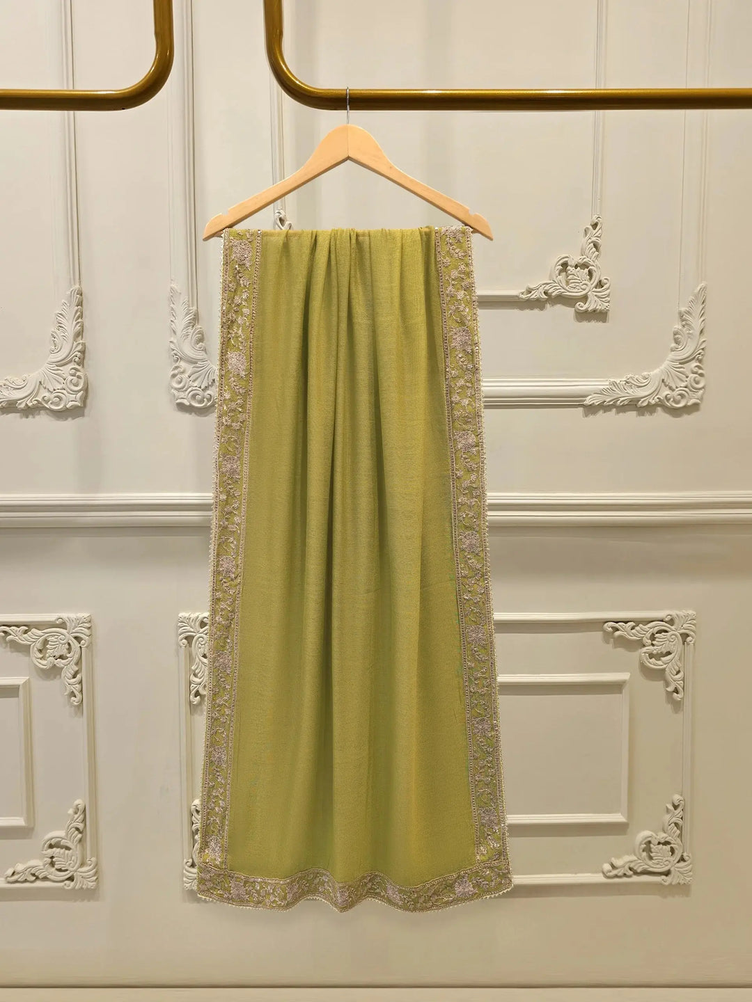 3 Piece Pure Embroidered Cotton Net Suit | S113986-17