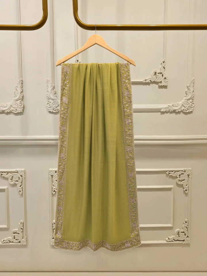 3 Piece Pure Embroidered Cotton Net Suit | S113986-17