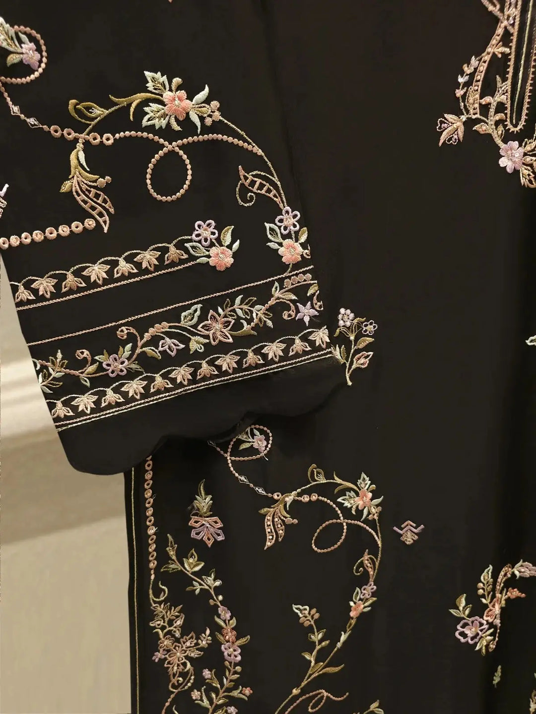 3 Piece- Pure Shisha Silk Embroidered Suit | S115087