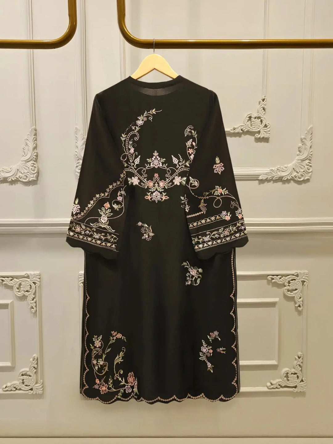 3 Piece- Pure Shisha Silk Embroidered Suit | S115087