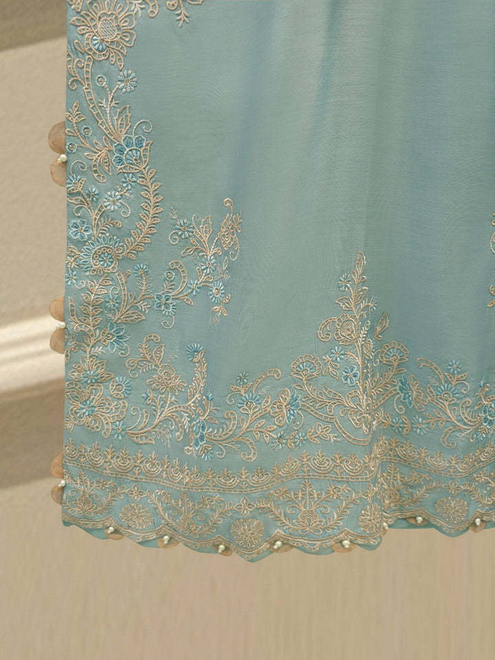 3 Piece - Pure Khaddi Silk Embroidered Suit S115136-32