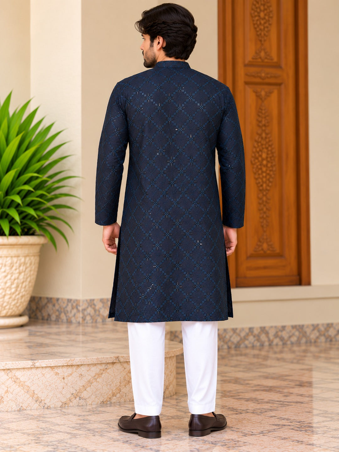 RANGREZA NAVY WITH WHITE TROUSER MEN | RR-00510