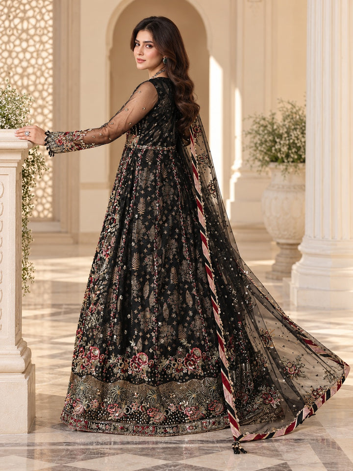 Rangreza Dalia Black Embroidered 3-Piece Formal – AR-154