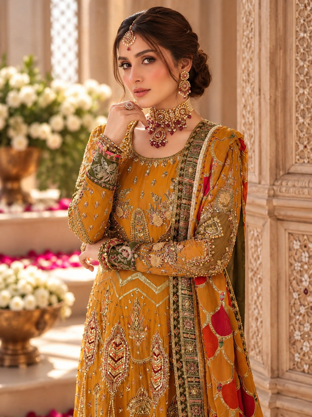 Wedding Yellow Dress | Ar-156-37