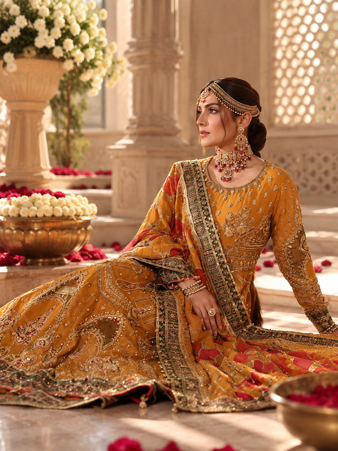 Wedding Yellow Dress | Ar-156-37