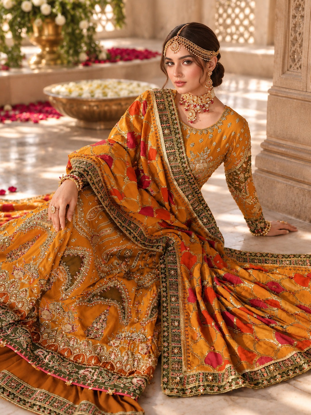 Wedding Yellow Dress | Ar-156-37