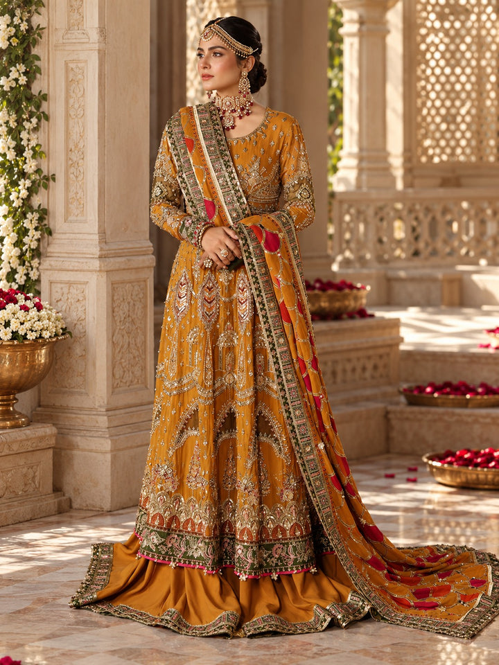 Wedding Yellow Dress | Ar-156-37