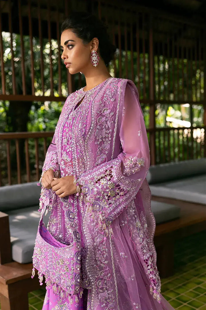 Pink Roz Rizwna Shop LIYANA-SRF25-07 - Saira Rizwan Luxury Pink | Stitched Detailing ...