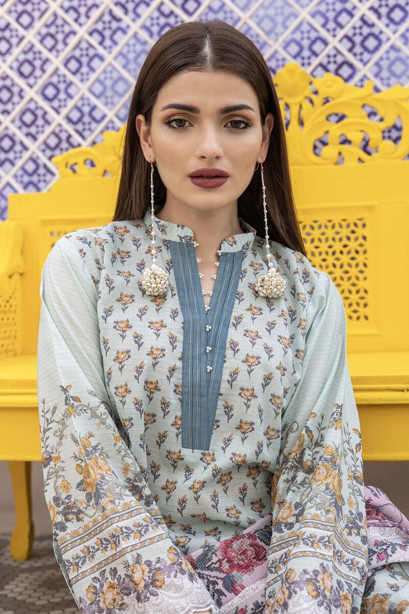 KHAADI 3 PIECE TRADITIONAL PAKISTANI OUTFITS USA | AME240204ST