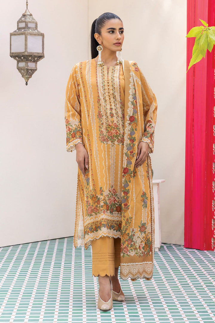 KHAADI TAILORED 3 PIECE WOMEN SUIT DUPATTA | AME240206ST