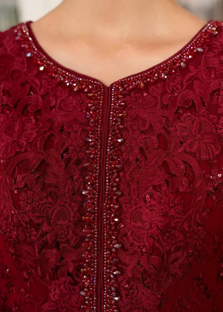 RANGREZA RANGREZA MAROON | RR-4041-17 CLOTHING RANGREZA USA 7327625425 United States L Maroon Chiffon L / Maroon / Chiffon XL / Maroon / Chiffon