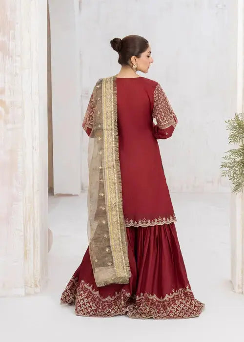 Rangreza RR-4033 - Silk Pakistani Dresses | Women's Festive 3-Piece