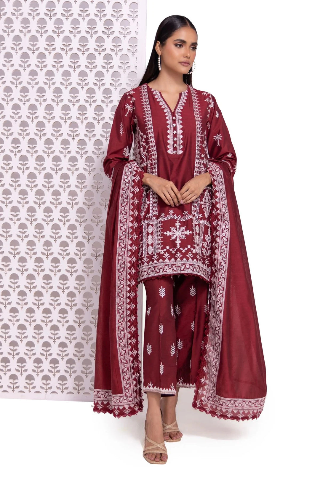 KHAADI 3 PIECE EMBROIDERED DRESS | EST24508-14