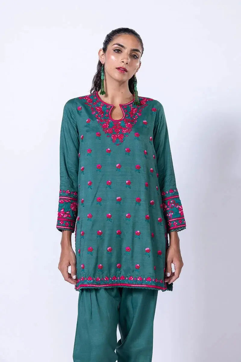 khaadi KHAADI 2P | EST24552A CLOTHING RANGREZA USA United States 7327625425 14 Green