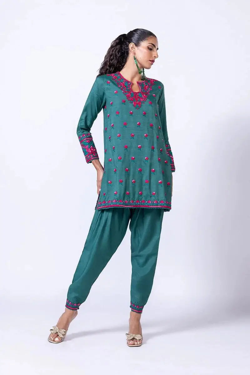 khaadi KHAADI 2P | EST24552A CLOTHING RANGREZA USA United States 7327625425 14 Green