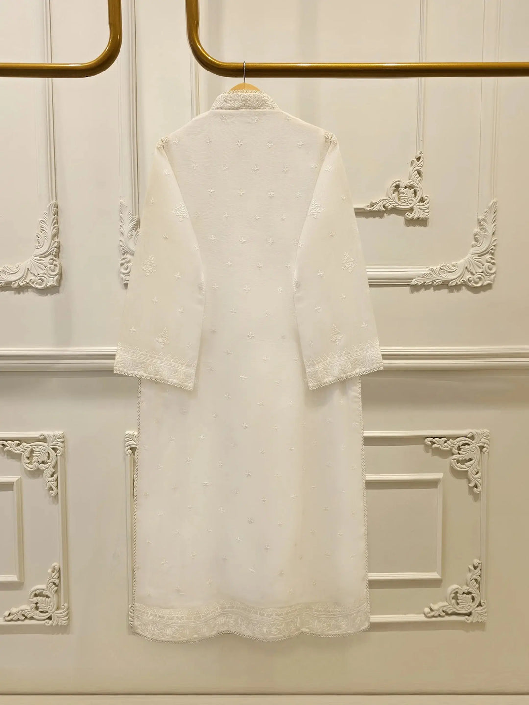 3 Piece Pure Embroidered Cotton Net Suit | S113611-15