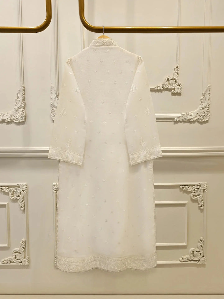 3 Piece Pure Embroidered Cotton Net Suit | S113611-15