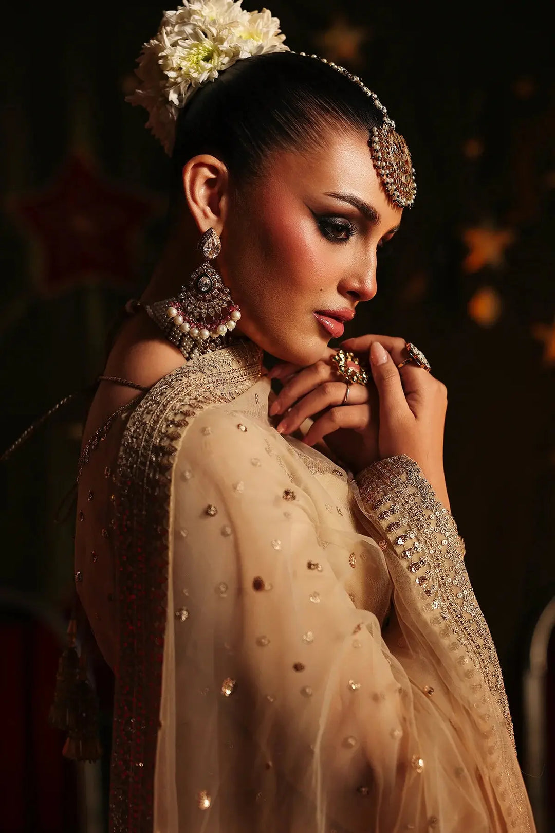 3-PC Embroidered Chiffon Suit | CMA-5-179-37