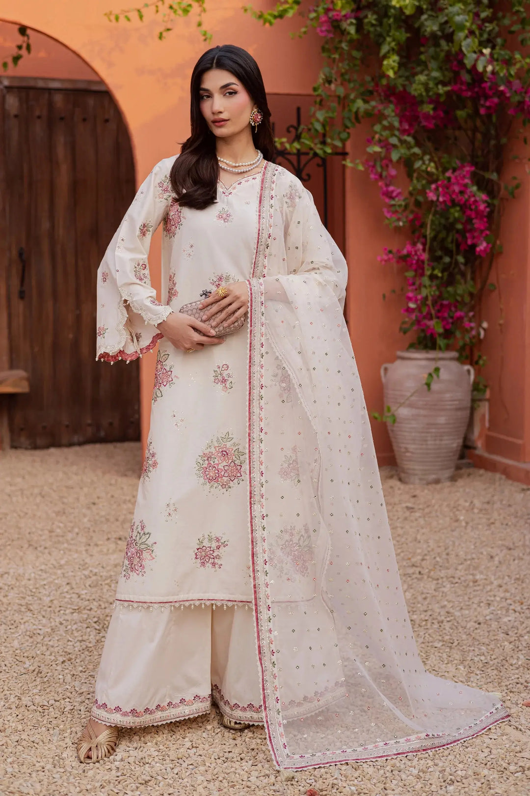 BATIK Festive Embroidered Lawn 3 PIECE | PEARL ELORA-20